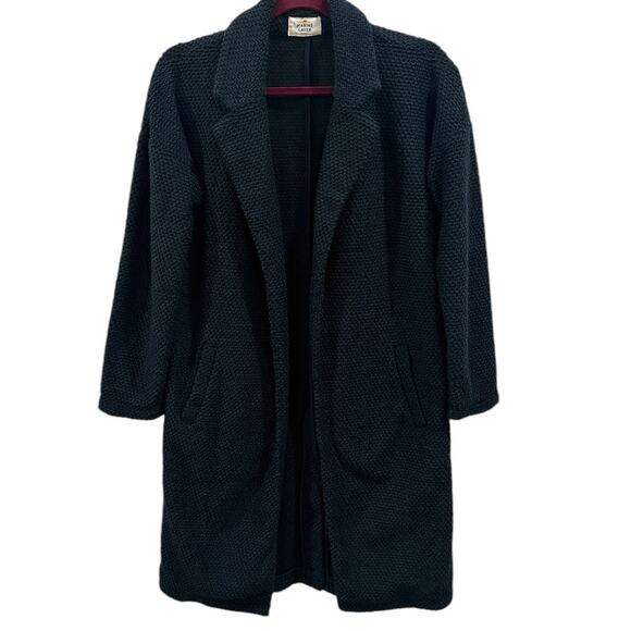 Marine Layer Birdseye Coat Tortoise Shell in Black - Picture 2 of 7